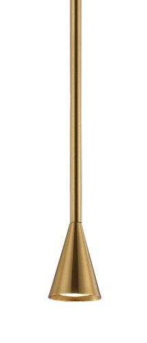 Светильник подвесной ENERO SP1 BRASS Crystal Lux бронзовый 1 лампа, основание бронзовое в стиле хай-тек  фото 2